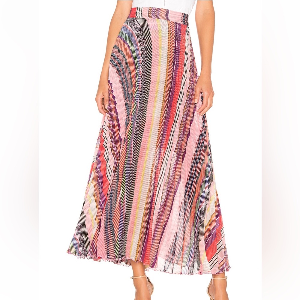 COPY - Birgitte Herskind Multi Stripe Pleated Skirt